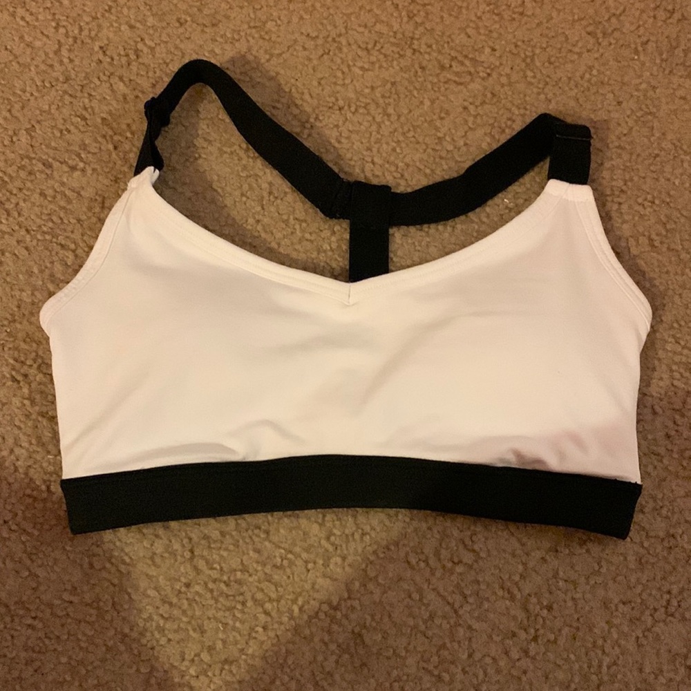 White sports bra